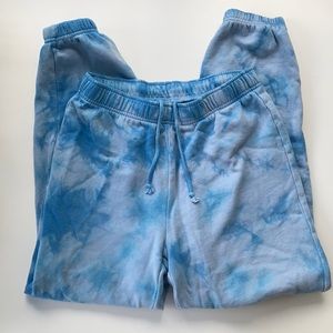 Blue tie die sweatpants from PacSun - La Hearts